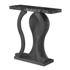 Newport Terry B Console Table With Shelf - Breighton Home -Lush Living Store GUEST 750228e5 29b8 4ad6 894b 208a2f00c36f
