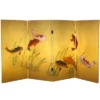 3' Tall Double Sided Seven Lucky Fish Canvas Room Divider - Oriental Furniture 2 3' Tall Double Sided Seven Lucky Fish Canvas Room Divider - Oriental Furniture -Lush Living Store GUEST 7503c5f3 7be8 461c 8e44 091635730c8d