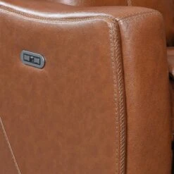 Natalia Power Loveseat Console Recliner Caramel Leather - Steve Silver Co. -Lush Living Store GUEST 752c2104 3f1c 4539 95e8 016320d49c96