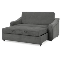 Nelson Convertible Futon Queen Sleeper Sofa Gray - Serta -Lush Living Store GUEST 764cb897 9502 46ae be32 31daa182fa6e