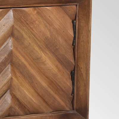 Harrington MidCentury Modern Cabinet Dark Brown - Christopher Knight Home 6 Harrington MidCentury Modern Cabinet Dark Brown - Christopher Knight Home - Image 4