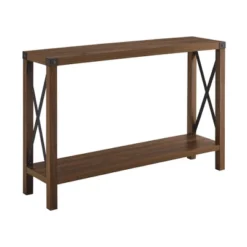 Sophie Rustic Industrial X Frame Entry Table - Saracina Home -Lush Living Store GUEST 769a81ac 9145 453b 9993 f274c3bd154a