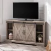 Robinson Rustic Transitional Sliding Barn Door Corner TV Stand For TVs Up To 58" - Saracina Home 1 Robinson Rustic Transitional Sliding Barn Door Corner TV Stand For TVs Up To 58" - Saracina Home -Lush Living Store GUEST 771f8b12 111e 49d5 80ff c5a6d2fab927