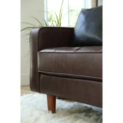 Hobbes Mid-Century Leather Sofa - Abbyson Living -Lush Living Store GUEST 77f46c96 c924 4672 b2c8 70f3fb7b1a01