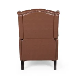 Walter Contemporary Tufted Recliner Cognac Brown/Dark Brown - Christopher Knight Home -Lush Living Store GUEST 78ce304f 6798 4e2d 8ea6 541da934a32e