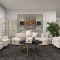 Modern Metal Room Divider Screen Gold - Olivia & May -Lush Living Store GUEST 7906de12 c126 4c4a 9d43 e50bc80512b9