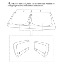 Costway Convertible Futon Sofa Bed PU Adjustable Couch Sleeper W/Wood Legs -Lush Living Store GUEST 7916d9a3 4f84 49f9 b32d f7e7cf1a6a94