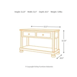 Porter Sofa-Console Table Rustic Brown - Signature Design By Ashley -Lush Living Store GUEST 79778669 ca2d 4682 9d2c ba2ae2a0ab28