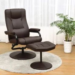 Costway Recliner Chair Swivel PU Leather Lounge Accent Armchair W/ Ottoman Brown 12 Costway Recliner Chair Swivel PU Leather Lounge Accent Armchair W/ Ottoman Brown -Lush Living Store GUEST 7981021e 860a 4097 83aa 8761d3cbcac7
