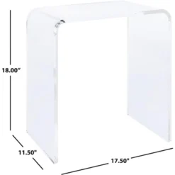 Pryor Acrylic Side Table - Clear - Safavieh 14 Pryor Acrylic Side Table - Clear - Safavieh -Lush Living Store GUEST 79aede8c a7e7 432d a2a2 6df28a273914