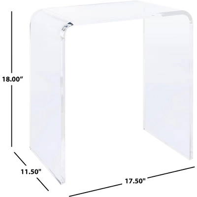 Pryor Acrylic Side Table - Clear - Safavieh 8 Pryor Acrylic Side Table - Clear - Safavieh - Image 6