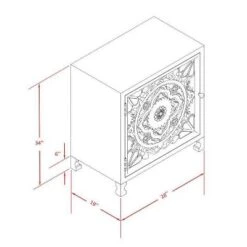 Heady 1 Door Carved Cabinet Natural - Powell Company 27 Heady 1 Door Carved Cabinet Natural - Powell Company -Lush Living Store GUEST 7a2b541f 26d2 4b53 8f90 92260fba32a9