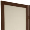 5 1/2ft. Tall 4 Panels Open Lattice Fabric Room Divider Burnt Brown - Oriental Furniture -Lush Living Store GUEST 7aa3e12e 1674 4071 b05b af40a88cfe18