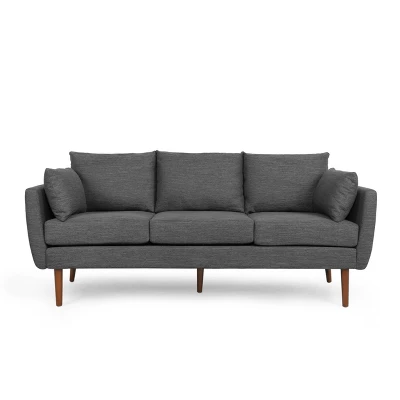 Feichko Contemporary Fabric Pillow Back 3 Seater Sofa - Christopher Knight Home 13 Feichko Contemporary Fabric Pillow Back 3 Seater Sofa - Christopher Knight Home - Image 11