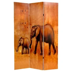 Giraffe & Elephant Double Sided Room Divider - Oriental Furniture -Lush Living Store GUEST 7b88ddb8 8ca5 49b8 a18d 48fddbaa172d