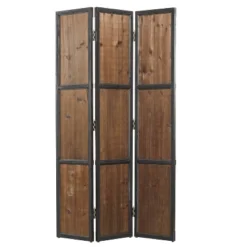 Farmhouse Carved Wood Panel Room Divider Screen Brown - Olivia & May -Lush Living Store GUEST 7bc8dc77 219a 4e9a b200 e1a8b5355b2f