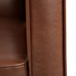 Mervynn Mid-Century Modern Button Tufted Recliner Cognac Brown/Dark Espresso - Christopher Knight Home -Lush Living Store GUEST 7bf5fcd4 7d1e 49be 925f a38efe667fa1