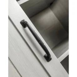 32" TV Stand For TVs Up To 40" Saw Cut Off White With Dark Walnut Desktop - Home Essentials -Lush Living Store GUEST 7c4bb877 5c8f 4023 b1d5 267f79a7f9b2