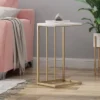 Durand Modern Glam End Table White - Christopher Knight Home -Lush Living Store GUEST 7c4f2fab 881e 404d 8e5d 4cc1b72cd1c5