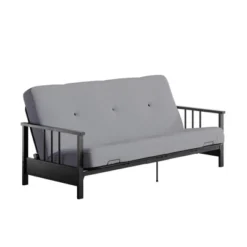 Full Anders Metal Arm Futon With 6" Microfiber Mattress - Room & Joy -Lush Living Store GUEST 7cd0643f fe3f 49b8 bd8d 302432d8c895
