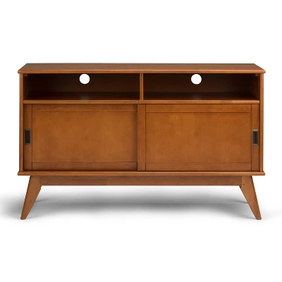 Tall Tierney Solid Hardwood Mid Century TV Stand For TVs Up To 60" Dark Brown - WyndenHall 5 Tall Tierney Solid Hardwood Mid Century TV Stand For TVs Up To 60" Dark Brown - WyndenHall - Image 3
