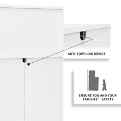 Costway 3 Drawer Dresser W/ Cubbies Storage Chest For Bedroom Living Room White/Black/Grey 21 Costway 3 Drawer Dresser W/ Cubbies Storage Chest For Bedroom Living Room White/Black/Grey -Lush Living Store GUEST 7dd08b5c 85f8 4f97 b022 303ce87810f4