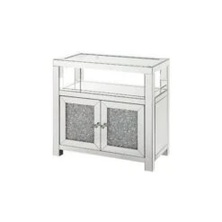32" Noralie Cabinet Clear Glass/Mirrored/Faux Diamonds - Acme Furniture 8 32" Noralie Cabinet Clear Glass/Mirrored/Faux Diamonds - Acme Furniture -Lush Living Store GUEST 7dfdbb5e c5ed 41b8 92fc c00c348d5fcd