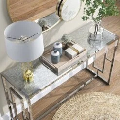 Stagge Glam Rectangle Sofa Table Chrome - HOMES: Inside + Out -Lush Living Store GUEST 7e435205 3131 482b 968e 6faa0332855f