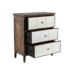 Farmhouse Wood And Enamel Cabinet With Drawers Brown - Olivia & May -Lush Living Store GUEST 7e4a0b9d c945 42ce b462 f32994da6198