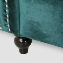 Bowie Modern Glam Velvet Sofa Teal - Christopher Knight Home -Lush Living Store GUEST 7e7454d5 8e03 433d b29b 3dafed8a5ee3