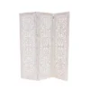 Farmhouse Wood Carved Room Divider Screen White - Olivia & May -Lush Living Store GUEST 7eb3768b a024 4d9f 8580 d49325f36860