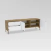 Ohio TV Stand For TVs Up To 70" Walnut/White - Polifurniture -Lush Living Store GUEST 7effd956 7c8e 4919 8df1 9491180ff351