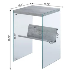 SoHo End Table With Shelf - Breighton Home -Lush Living Store GUEST 7f4a77ff ab1b 448b 9984 04efd3b59c07