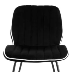 Elama 2 Piece Velvet Tufted Chair In Black With Black Metal Legs 11 Elama 2 Piece Velvet Tufted Chair In Black With Black Metal Legs -Lush Living Store GUEST 801a378d 5b4c 4c2b 98a9 b8eb3383aeeb