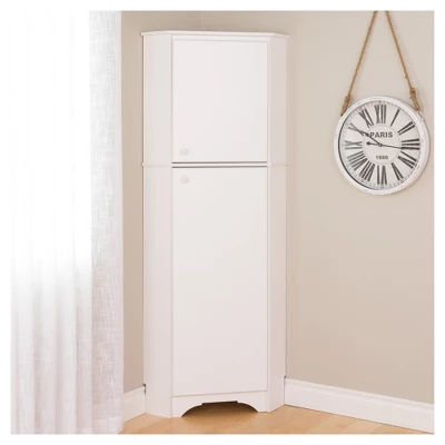 Elite Tall 2 Door Corner Storage Cabinet - Prepac 6 Elite Tall 2 Door Corner Storage Cabinet - Prepac - Image 4