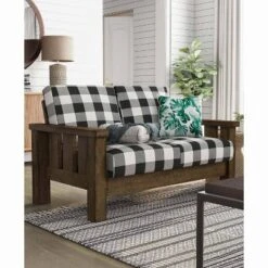 Jovie Gingham Rustic Loveseat - HOMES: Inside + Out 12 Jovie Gingham Rustic Loveseat - HOMES: Inside + Out -Lush Living Store GUEST 811faadd dc28 48fc 8c06 09255a27cd4d