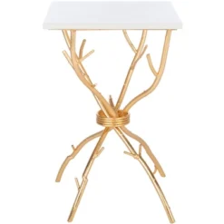 Alexa Marble Top Table - Safavieh -Lush Living Store GUEST 813974af 6219 4270 8d76 1c0a194f8bb8