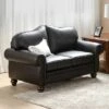 Antonia 60" Wide Chesterfield Loveseat, Genuine Leather Sofa With Nailhead Trim And Rolled Armrests -A+B | ARTFUL LIVING DESIGN -Lush Living Store GUEST 815bea4c aa0f 4e13 8d58 05e71f69c070