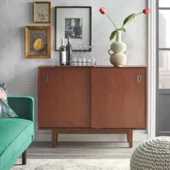 Menlo Console Table With Reversible Sliding Doors - Angelo:Home -Lush Living Store GUEST 82016d95 359b 4ea5 869f 780a36fecf6d