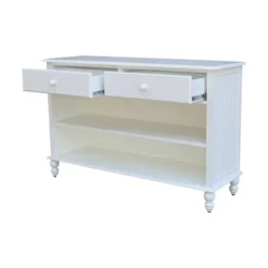 Cottage Collection Hand Rubbed Console Table With Storage Beach White - International Concepts 16 Cottage Collection Hand Rubbed Console Table With Storage Beach White - International Concepts -Lush Living Store GUEST 82779342 2cb0 4351 8a57 075b43451e1f