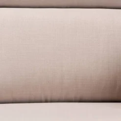 Charlotte Fabric Upholstered Wood 3 Seater Sofa Taupe/Brown - Baxton Studio -Lush Living Store GUEST 82b0d4fd de76 4c0b 9843 c7a5fb2d5845