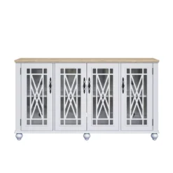 63" Vintage Storage Sideboard Buffet Accent Cabinet - Festivo -Lush Living Store GUEST 831bf82a 08b6 4a3a 82b5 0040deeb7f10