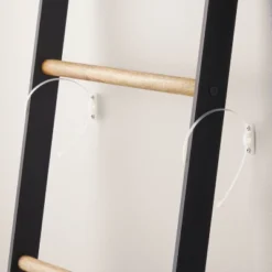 6' Wood & Steel Blanket Ladder Black/Natural - Hearth & Hand™ With Magnolia -Lush Living Store GUEST 832b7fc2 080d 49de aa60 67ff10fe265d
