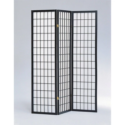 3 Panel Shoji Room Divider - Ore International 3 3 Panel Shoji Room Divider - Ore International
