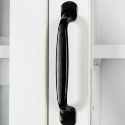 Large Freestanding Storage Cabinet With Glass Doors, Drawers And Open Shelves - ModernLuxe -Lush Living Store GUEST 835dc897 a190 401e be6c a98e2a46731f