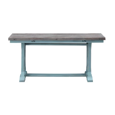 Skye Occasional Fold Out Console Table Blue - Treasure Trove Accents 3 Skye Occasional Fold Out Console Table Blue - Treasure Trove Accents