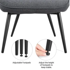 Yaheetech Accent Chair And Ottoman Set Arm Chair With Foot Rest For Living Room Gray -Lush Living Store GUEST 83857e86 843b 4fc9 a90a b3bb07a8b12a