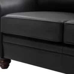 Antonia 60" Wide Chesterfield Loveseat, Genuine Leather Sofa With Nailhead Trim And Rolled Armrests -A+B | ARTFUL LIVING DESIGN -Lush Living Store GUEST 83d3a4ef d912 43ac b742 3da3b5a7a162