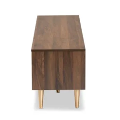 Landen Mid-Century Modern Wood TV Stand For TVs Up To 65" Walnut/Gold/Brown - Baxton Studio 11 Landen Mid-Century Modern Wood TV Stand For TVs Up To 65" Walnut/Gold/Brown - Baxton Studio -Lush Living Store GUEST 83f8c7ef 636e 4340 9fd6 6a69b2da5dea