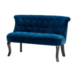 Jane 47" Velvet Button-tufted And Wing Back Loveseat Solid Wood And Cabriole Legs For Living Room And Bedroom | ARTFUL LIVING DESIGN -Lush Living Store GUEST 844a15af a366 4322 be29 1fb3e61ea9a4